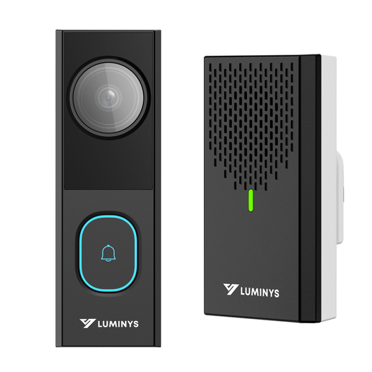 Luminys DW401-CW01 4MP 2-Wire Video Doorbell and Chime Kit, doorbell and chime