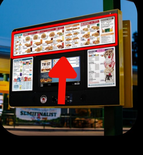 Driver-Side Top Plexiglass (Sonic Menu)