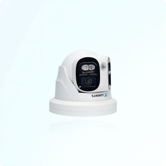 Luminys N5P-12DB2 Luminys 2 × 6MP Network LumiDeterrent Stitched Turret Camera, product view